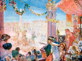 Neros cirkus eller Caligulas cirkus, Rom, 1901