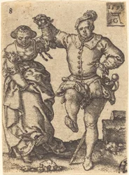 Dansande par, 1551.
