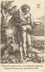 Hercules slåss mot floden Gud Achelous