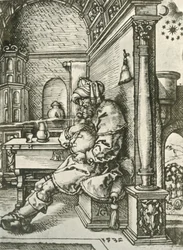 Jacob mediterar över Josephs drömmar, 1532, 1908.
