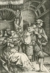 Joseph flyr från Potifars hustru, c1532, 1908.