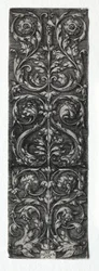 Prydnadsdesign med fiskar, 1552.