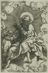 St Luke, från De fyra evangelisterna