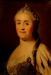 Porträtt av kejsarinnan Katarina II 1729-1796, 1770-talet