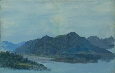 Inndalen nära Flintsbach med slottet Falkenstein och Kaiserbergen i bakgrunden