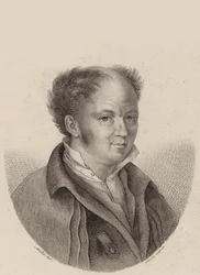 Porträtt av kompositören Gottfried Weber 1779-1839, ca 1820.