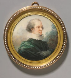 Porträtt av en man med en vit ruff, ca. 1790.