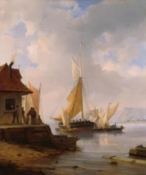 Segelbåtar i hamnen