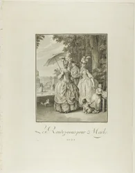Rendezvous For Marly, från Monument du Costume Physique et Moral de la fin du Dix-huitième siècle