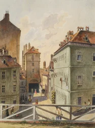 Neutorn med Stockhaus i Wien