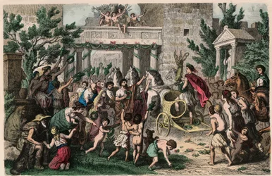 Antikens Grekland: Välkommen till den olympiska mästaren i hans hemstad, 1866