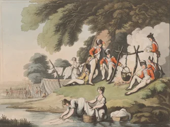 Soldiers Cooking, 1 april 1798.