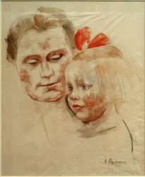 Mamma med barn (Anna och Käte Werner)