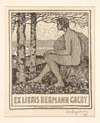 Bokskylt: Ex Libris Hermann Gocht