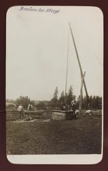 Första världskriget: Ukraina under åren 1914-1916 under den tyska arméns invasion. En brunn