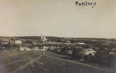 Första världskriget: Ukraina under åren 1914-1916 under den tyska arméns invasion. Vy över Rakitnoe