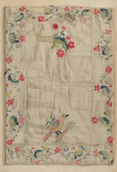 Crewel-broderi, ca. 1937.