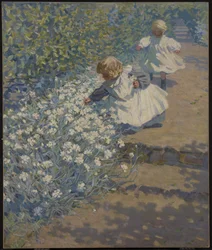 Plocka blommor, ca 1912