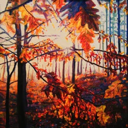 Copper Woods, 2009 (olja på duk)