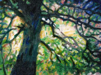 The Silchester Oak, 2016, olja på duk