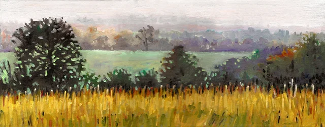 Towards Grazeley, 2012 (olja på duk)