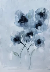 Mjuka blå blommor