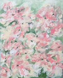 Mjukt rosa blommor