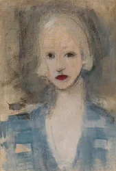 Blond kvinna