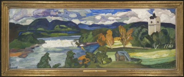 Vy över Ragunda, Jämtland
