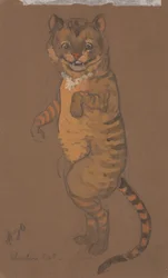 Cheshire Cat (kostymdesign för Alice i Underlandet, 1915)