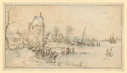 By med vakttorn och kyrka vid sjöstranden
