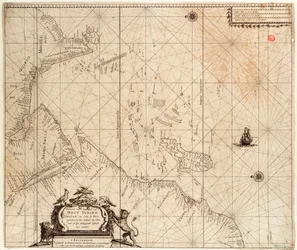 Karta över Afrika, Indien och Sri Lanka från, ca 1680 (tryck)