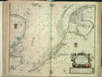 Pas-caert från Texel till aen de Hoofden