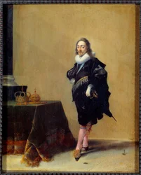 Porträtt till fots av Charles I Stuart, kung av England (1600-1649). Målning av Hendrich Pot (1585-1657) Ec. Hol.
