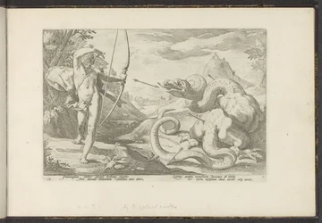 Apollo dödar jätteormen Python Ovidius metamorfoser (serietitel) Återskapanden av P. Ovidius Naso (serietitel)
