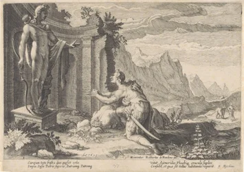 Cadmus konsulterar oraklet i Delphi Ovidius metamorfoser (serietitel)