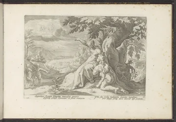 Clymene tilldelar Phaethon sin far, solguden Ovidius metamorfoser (serietitel) Återskapanden av P. Ovidius Naso (serietitel)