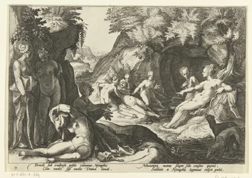 Diana upptäcker Callistos graviditet Ovidius metamorfoser (serietitel)