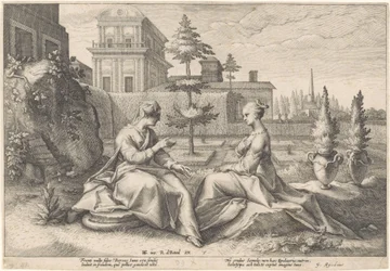 Juno närmar sig Semele i Beroes skepnad Metamorphoses of Ovid (serietitel)
