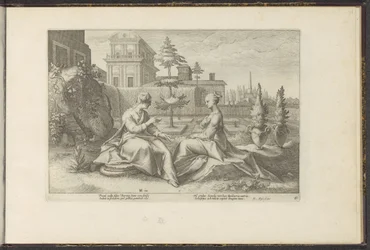Juno närmar sig Semele i Beroes skepnad Ovidius metamorfoser (serietitel) Återskapanden av P. Ovidius Naso (serietitel)