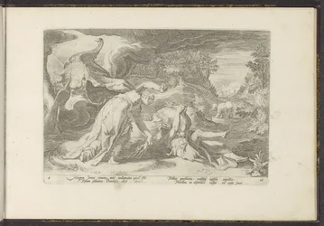 Juno förvandlar Callisto till en björn Ovidius metamorfoser (serietitel) Återskapanden av P. Ovidius Naso (serietitel)