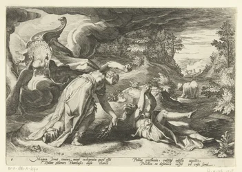 Juno förvandlar Callisto till en björn Ovidius metamorfoser (serietitel)