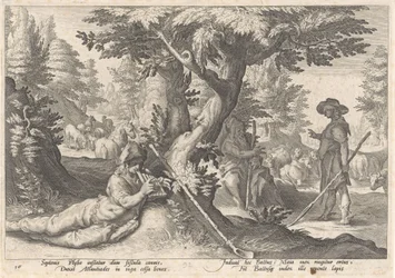 Merkurius förvandlar Battus till en sten Metamorphoses of Ovid (serietitel)