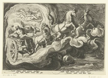 Phaethon åker sin fars vagn Ovidius metamorfoser (serietitel)