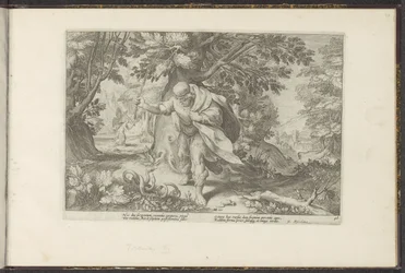 Tiiresias slår två parande ormar Ovidius metamorfoser (serietitel) Återskapanden av P. Ovidius Naso (serietitel)
