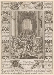 ”Dissidium in Ecclesia”, blad 8 i serien ”Allegorier över den kristna tron”