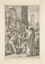 Ecce Homo, från The Passion, #8 i en serie av 12 gravyrer