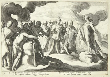 Jupiter och gudarna ber Helios att återta kontrollen över solvagnen