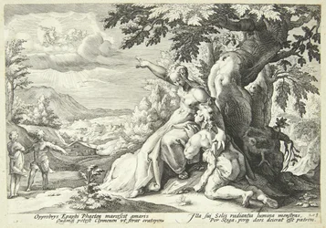 Clymene uppmuntrar Phaeton att hitta Helios