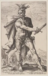 Mucius Scaevola, från De romerska hjältarna